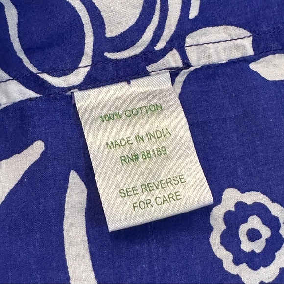 Lilly Pulitzer Captiva Tunic Cover-Up Spectrum Blue Tide Pools Small - Picture 7 of 9